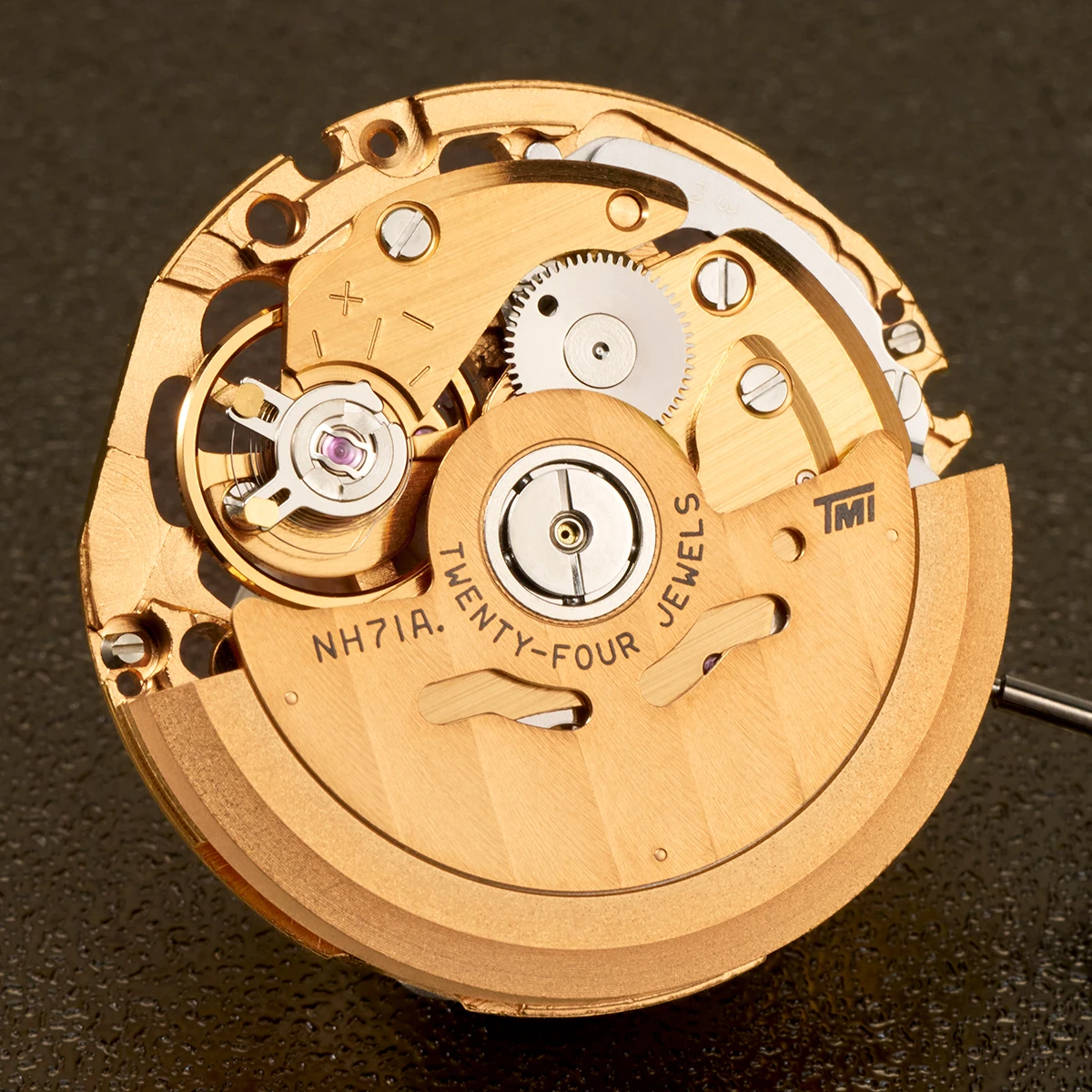 Genuine Gold NH71 NH71A Automatic Mechanical Movement NH71 Mechanism Modification Parts Japan 24 Jewels High Accuracy Skeleton
