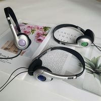Over Ear Retro Headset Classic Personality Millennium Wind Y2K Headphone Type C Earbud Wired Headphone Outdoor Mp3