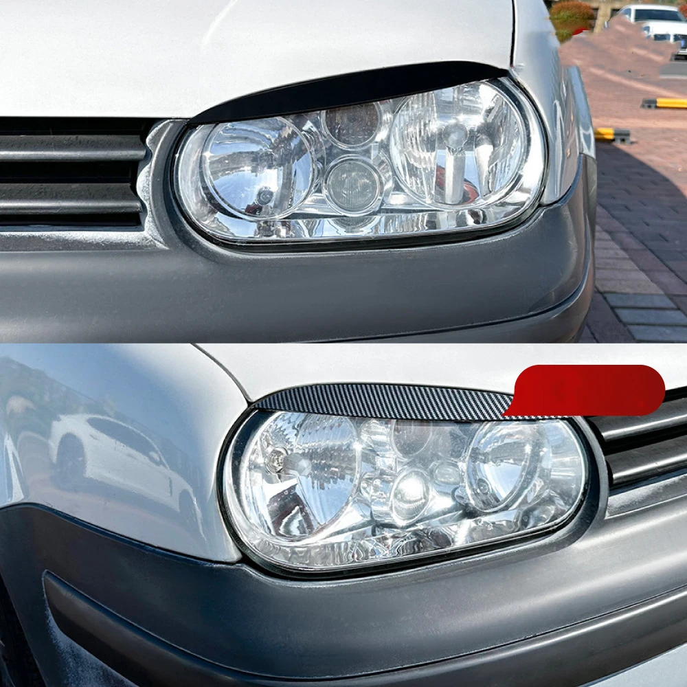 For 1997-2002 Volkswagen Golf 4 High 4 MK4 Front Headlight Eyebrow Car Stickers Cross border Modification Parts - view 3
