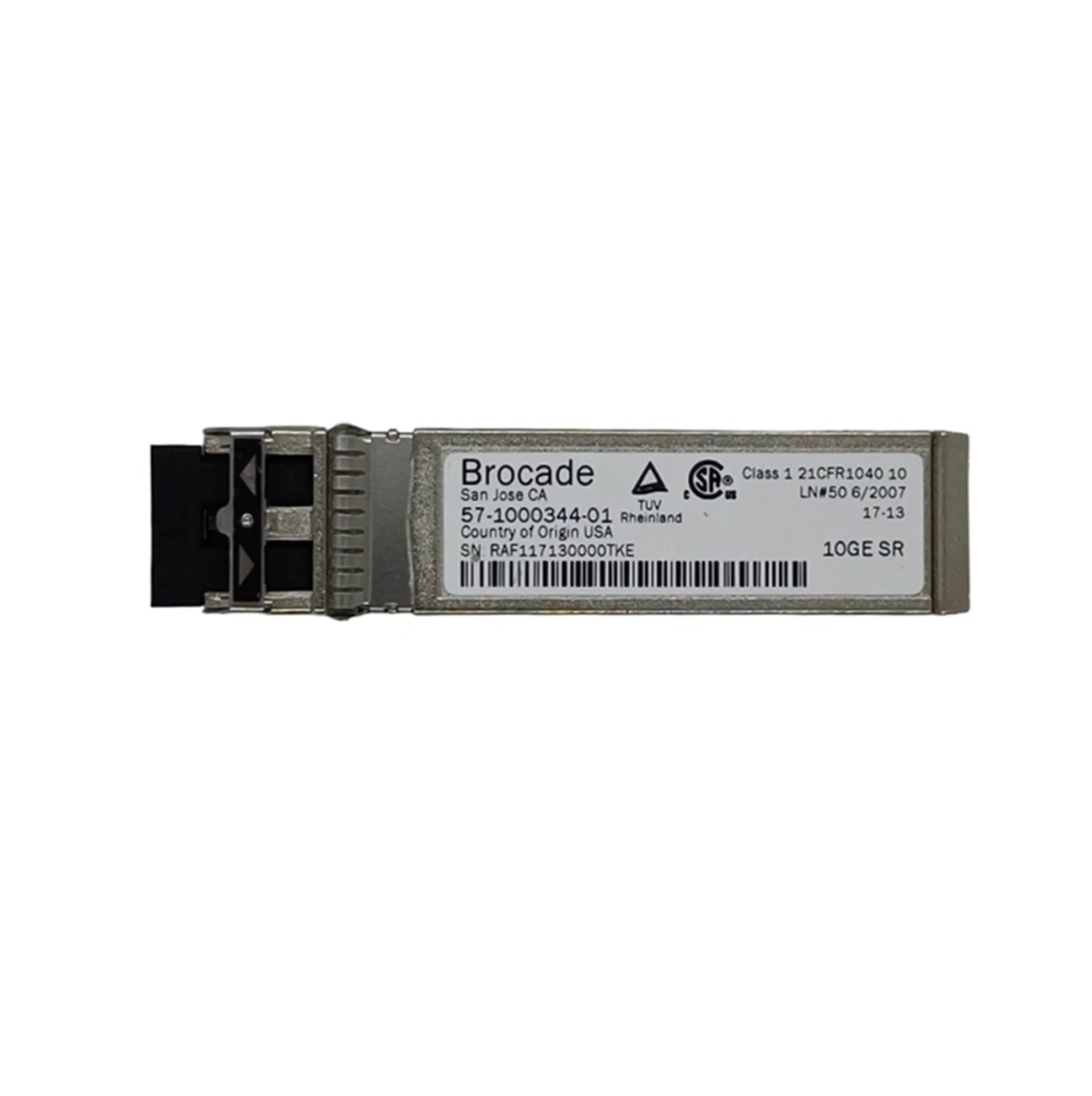 

Brocade Optical Network Module 10G SR 57-1000344-01 SFP 10GB 850NM Multimode Optical Transceiver