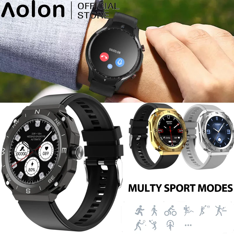 

GT Cyber Smartwatch GPS Sports Bluetooth Call Blood Oxygen Heart Rate Monitor Smart Wrist Watch Men Women