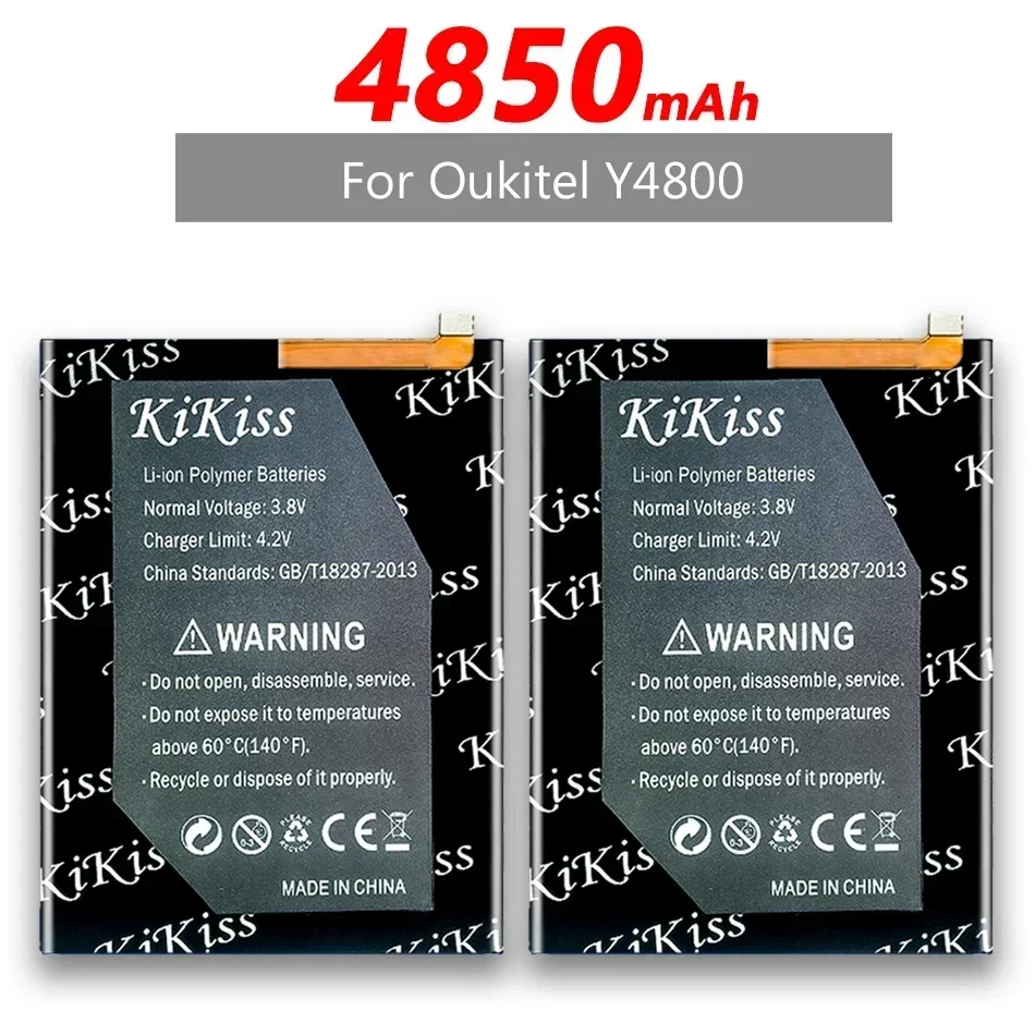 KiKiss 4850mAh Rechargeable Battery Y4800 for Oukitel Y4800 Long Standby Time Mobile Phone Accessories ACCU Spare battery