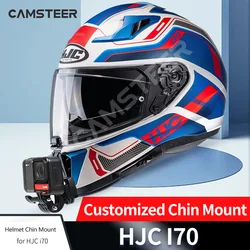 Kask CamSteer HJC i70 Niestandardowy aluminiowy uchwyt podbródkowy do GoPro Hero 9 10 11 12 Insta360 X4 X3 Ace pro DJI Action 5pro 4 3 Camera