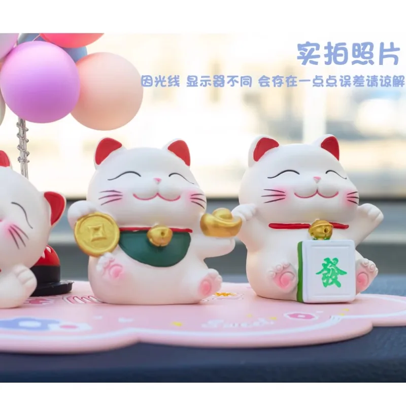 

*Новые автомобильные украшения, милые украшения Lucky Cat, автомобильное творчество