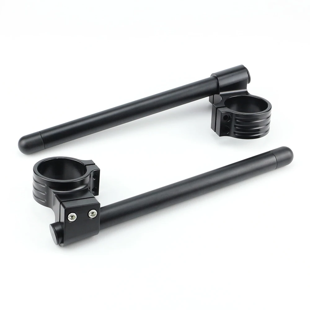 

50MM CNC Black High Lift Universal Adjustable Clip Ons On Handle Bar Handlebar Motorcycle