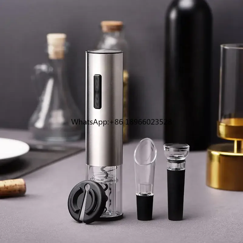 USB Rechargeable Stainless Steel Electric Automatic Corkscrew Wine Bottle Opener