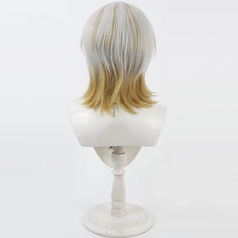 Wig Cosplay Touken Ranbu Unji Rambut Sintetis Tahan Panas