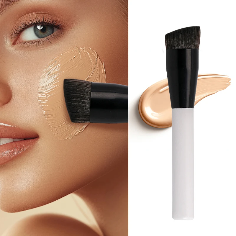 Ensemble de pinceaux de maquillage blancs, 13 pièces, fond de teint, correcteur, poudre, fard à paupières, Blush, mélange, outil de beauté cosmétique pour le visage, avec sac