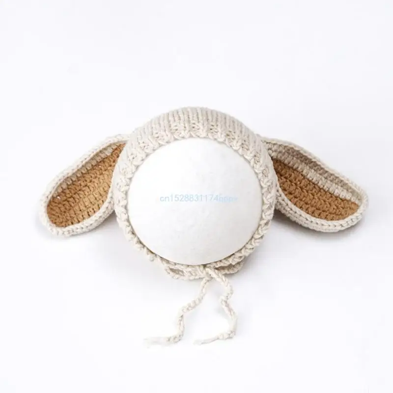 

Baby Photo Props Bunny Costume Romper Rabbit Hat Newborn Photo Props Photography Clothes Knitted Outfit 2PCS Dropship