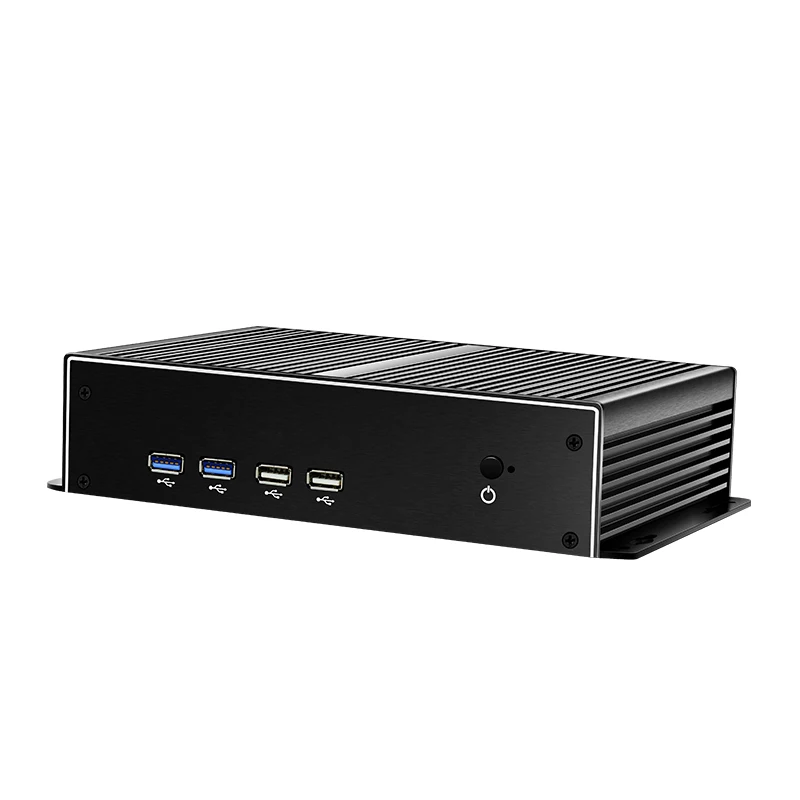 Helorpc 2LAN6COM Industrial Mini PC with Inter Celeron J1900 Support WIN10 LINUX Pfense with 4xUSB3.0 2xUSB2.0 1xHDMI Computer