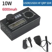 USDR/USDX Shortwave Radio Transceiver 8-Band SSB CW QRP Transceiver Radio Transceiver Built-In 6000mah Battery with Handheld Mic