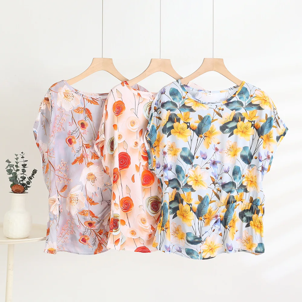 الصيف بلايز بلا أكمام فلوي استرخاء صالح التخسيس تي شيرت غير رسمي مع الخصر المدخن المألوف موضة Ruched المحملة القمم