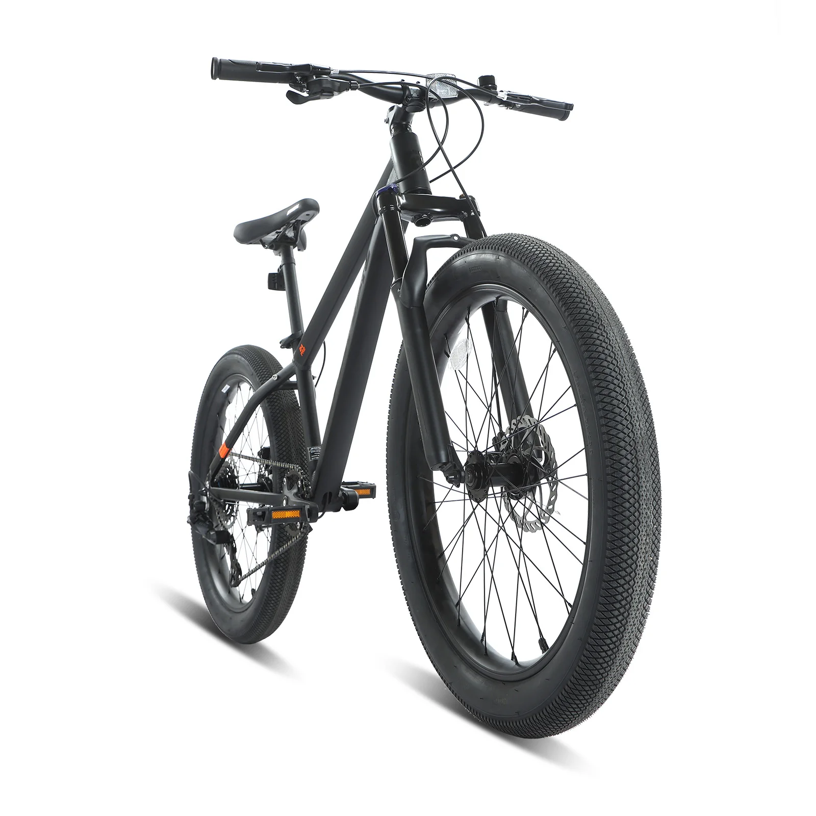 

SPATIAL 24 inch Fat Tire Mountain Bike 8-Speed MTB Aluminum Frame Dual Disc Brakes Outdoor Cycling Bicycle For Youth & Teens