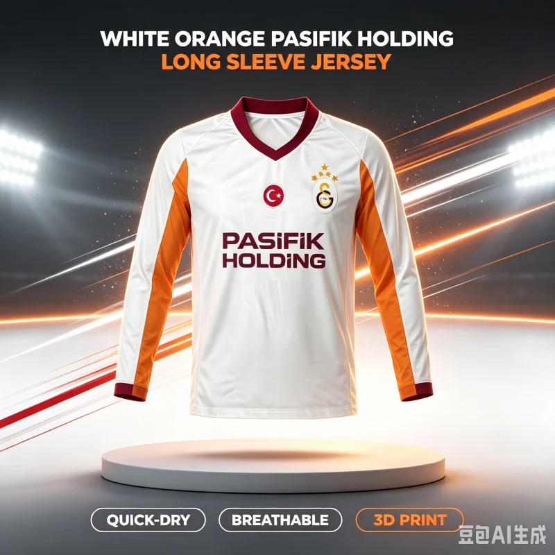 2026-27 New Galatasaray Away Fan Customized Four Season 3D Printed Quick Drying Sports Long Sleeved Tee for Parent-child Wear