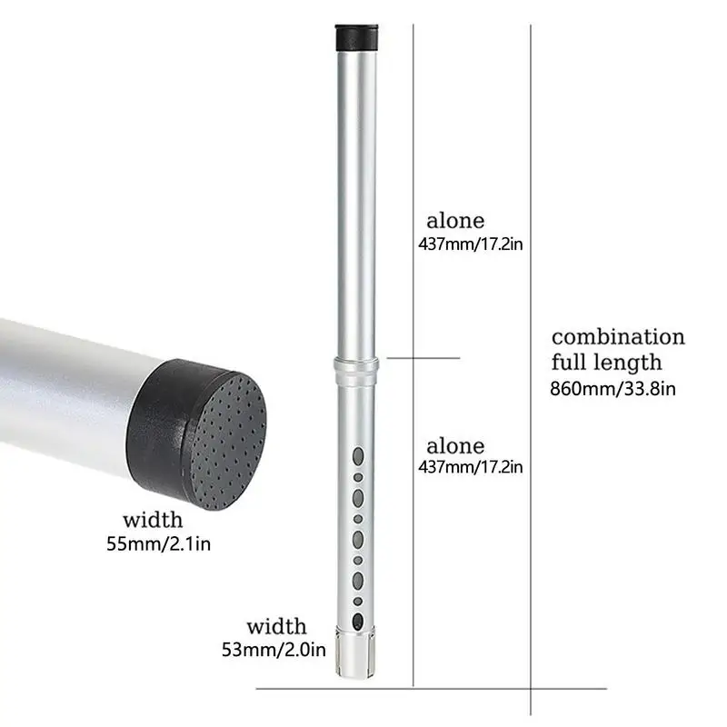 Tubo de Shagger para pelota de Golf, recogedor profesional de aluminio, tubo de Shags para pelota de Golf, fácil de recoger, adecuado para