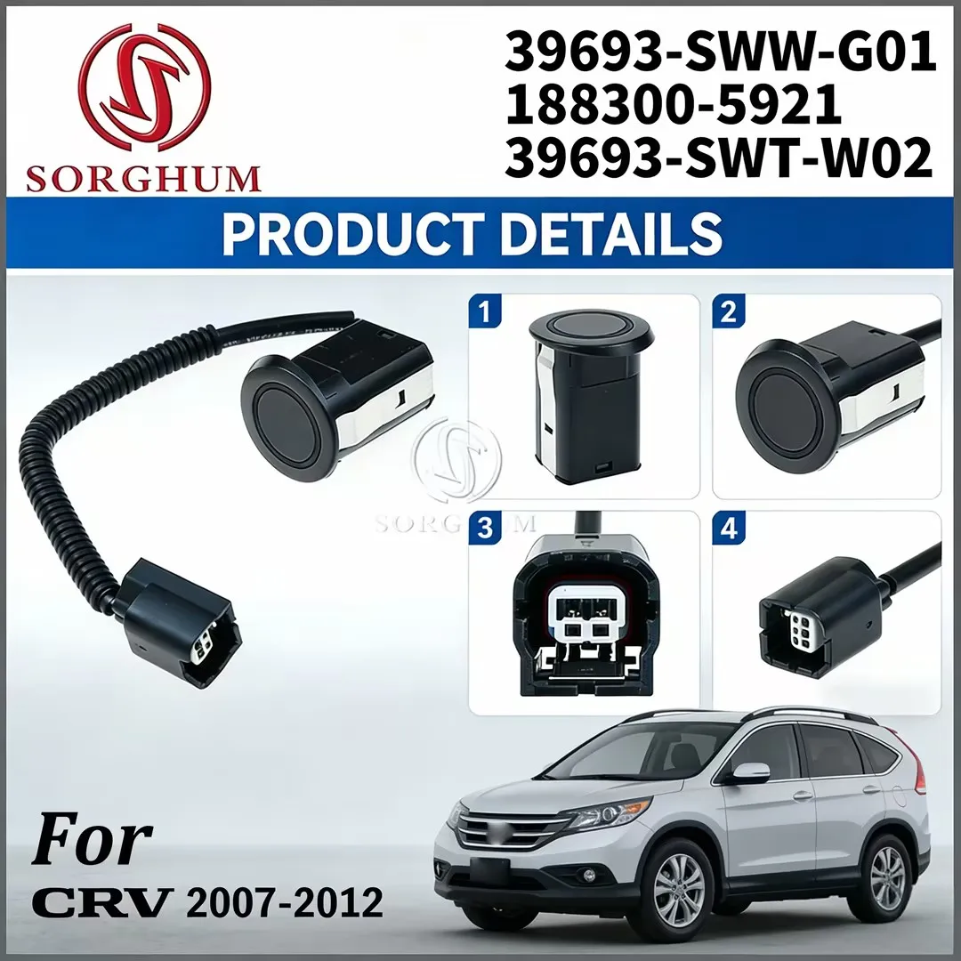 SORGHUM 39693-SWT-W02 39693-SWW-G01 New PDC Parking Sensor Wireless For Honda CR-V 2.4L 2007-2012 39693-SWT-G01 39693SWTG01