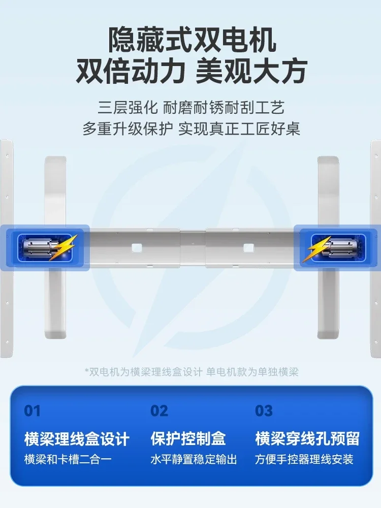 Dual motor three segment intelligent leg automatic lifting platform bracket Electric lifting platform bracket accessories