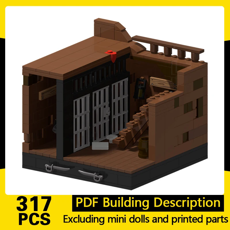 

Popular Movie Model MOC Building Bricks Ship Cell Entrance Modular Technology Gifts Holiday Assemble Children Toys Suit Suit