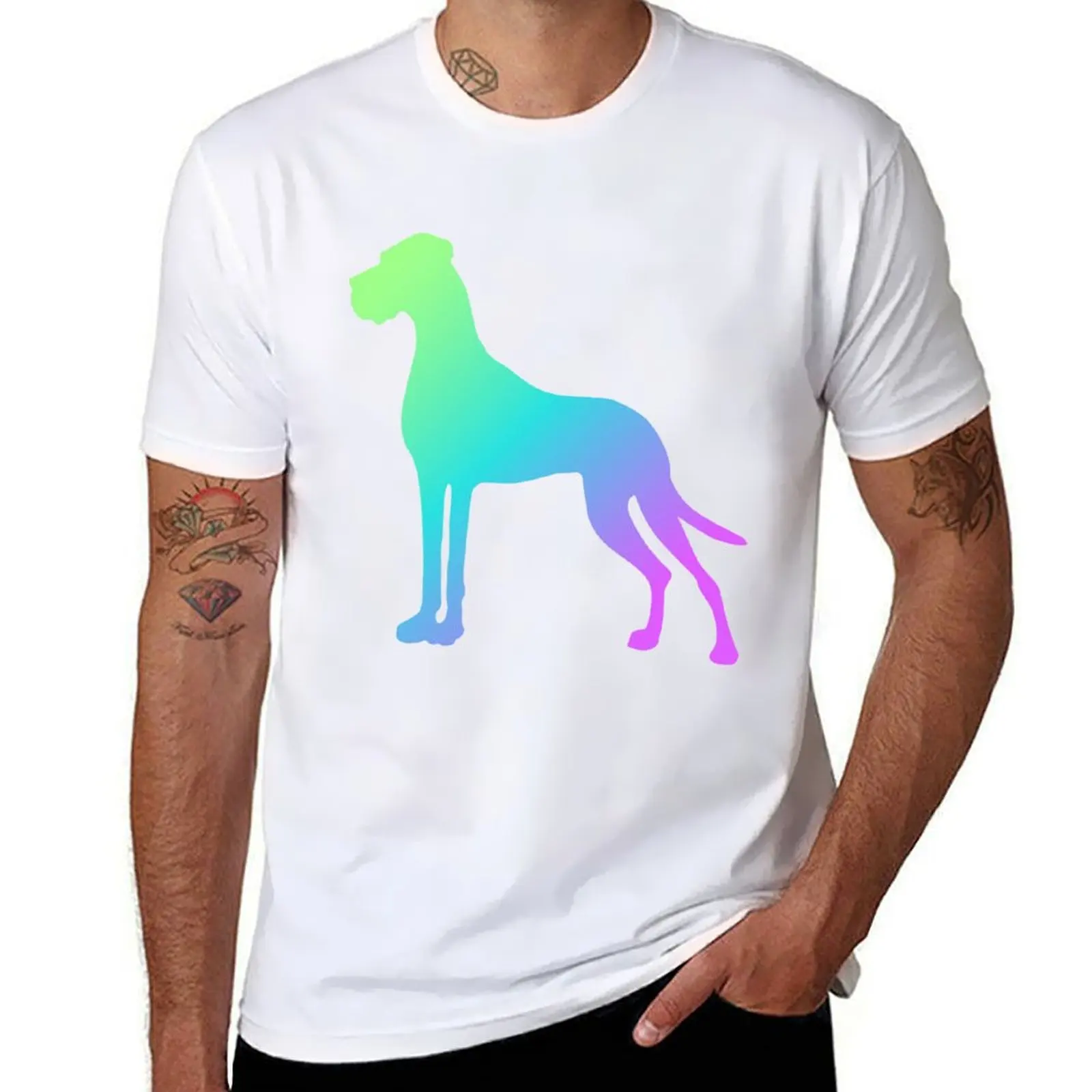 

Great Dane T-Shirt man graphic t shirt t shirts for man slim fit T-Shirt