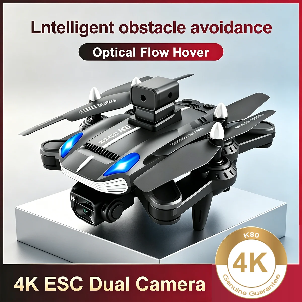 K8 RC Drone 4K Professional HD Dual Camera Obstacle Avoidance Optical Flow Positioning Foldable Quadcopter Toy Plane Kid Gifts