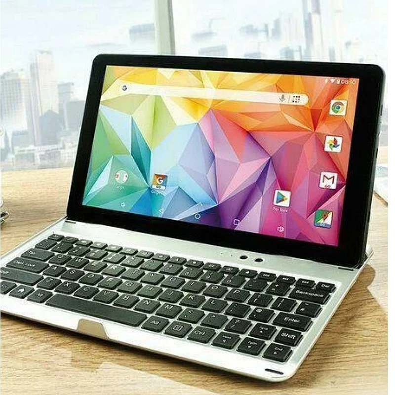64bit 10.1" Android 8.0 Tablet PC With Keyboard 1GB RAM 16GB ROM A35 Quad-Core Dual Camera 4000mAh 1280*800 IPS