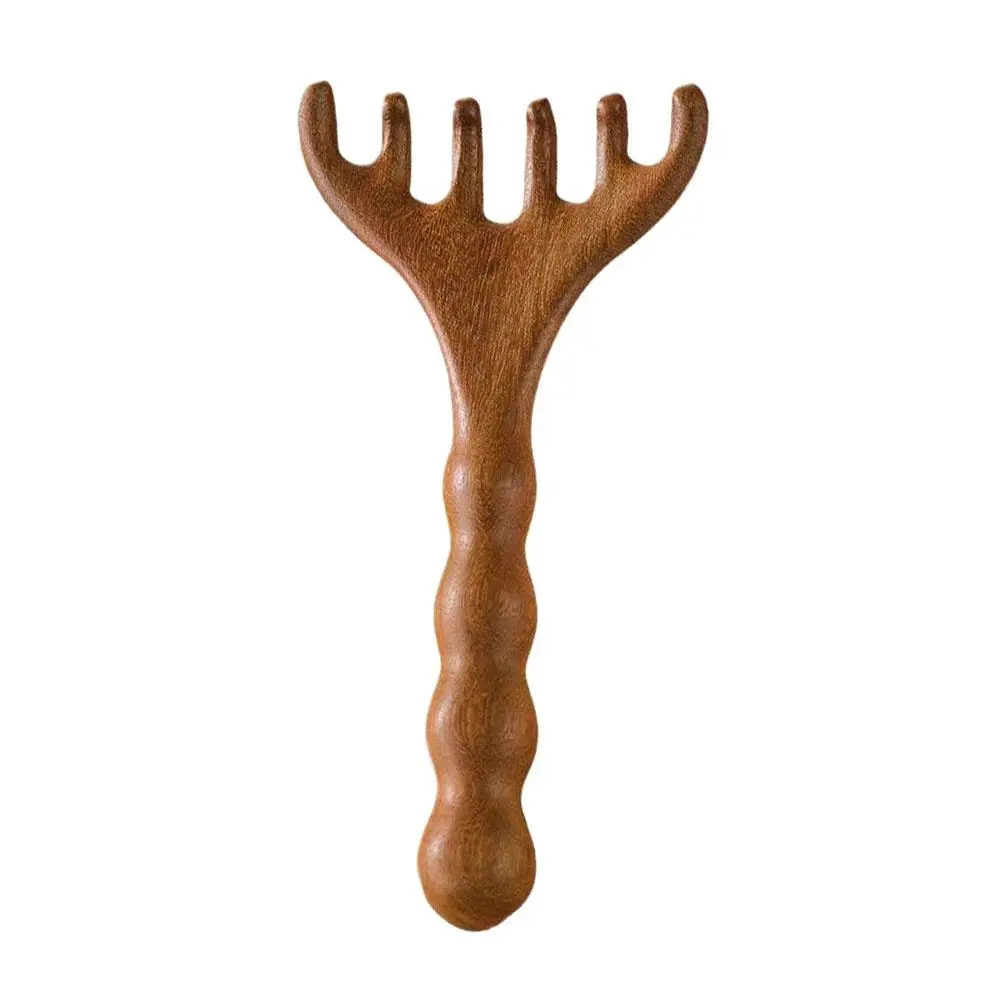 Head Massage Comb Tool Scalp Massage Head Meridian Head Massage Point Head Five Claws Comb Massage Scratch Comb Antlers X0U8