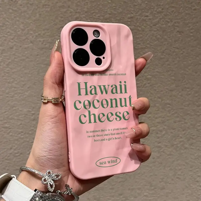 

Pleated iPhone13 Art iPhone14 English for iPhone15 phone case iphone15promax Drop resistant iPhone12