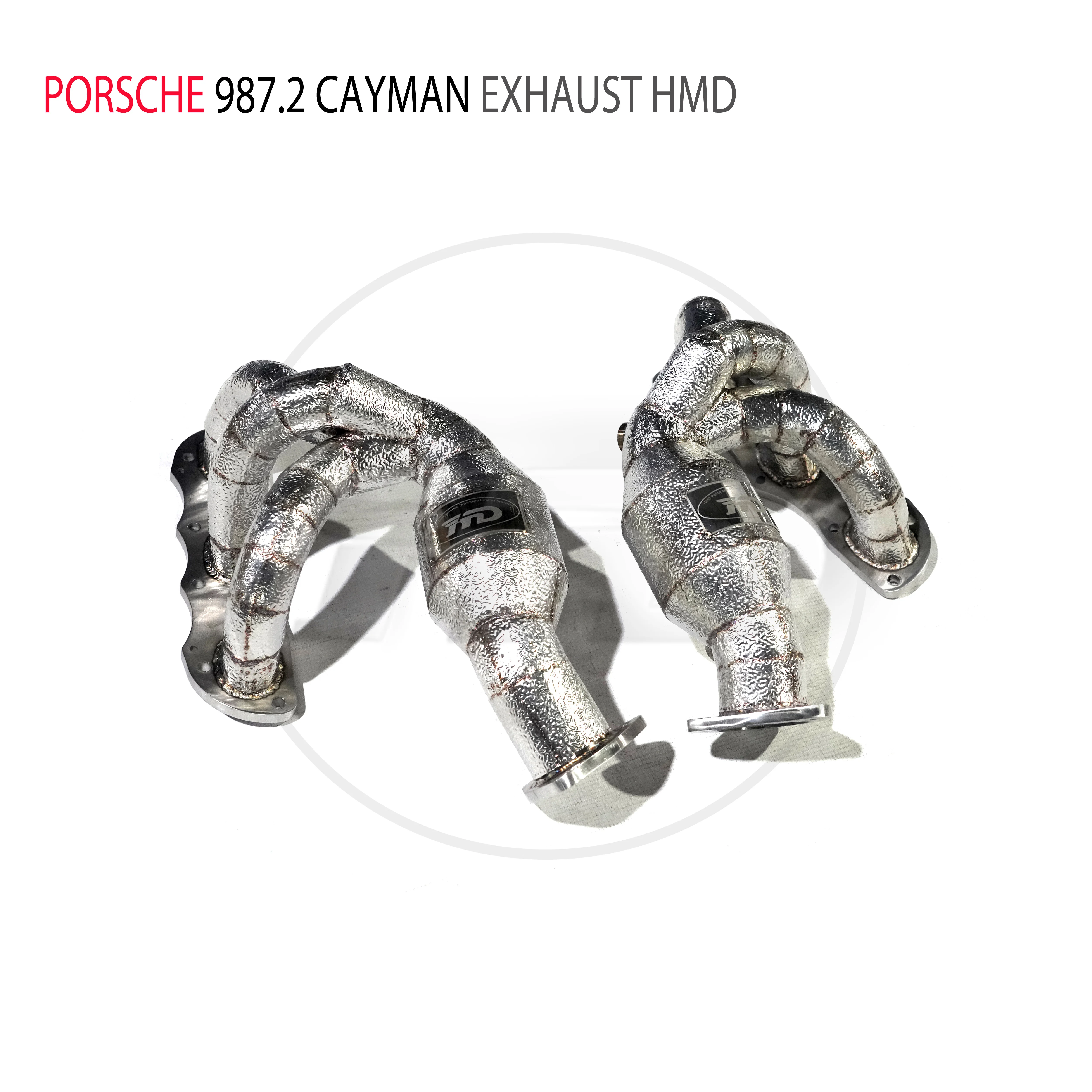 HMD Exhaust High Flow Manifold for Porsche 987.2 Cayman Headers With Catalytic Converter Catless Pipe