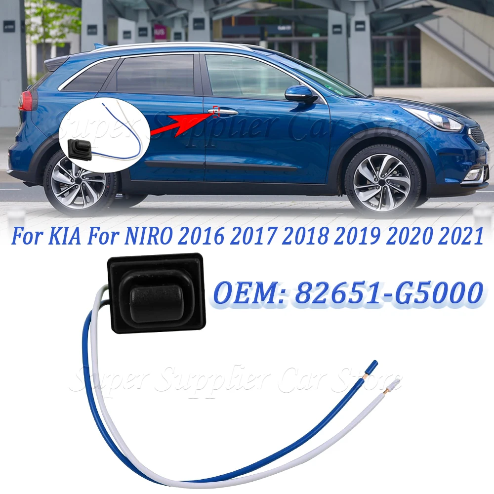 يناسب كيا لنيرو 2016 2017 2018 2019 2020 2021 سيارة الجبهة اليسرى مقبض الباب الخارجي زر صغير التبديل جديد 82651-G5000 #1