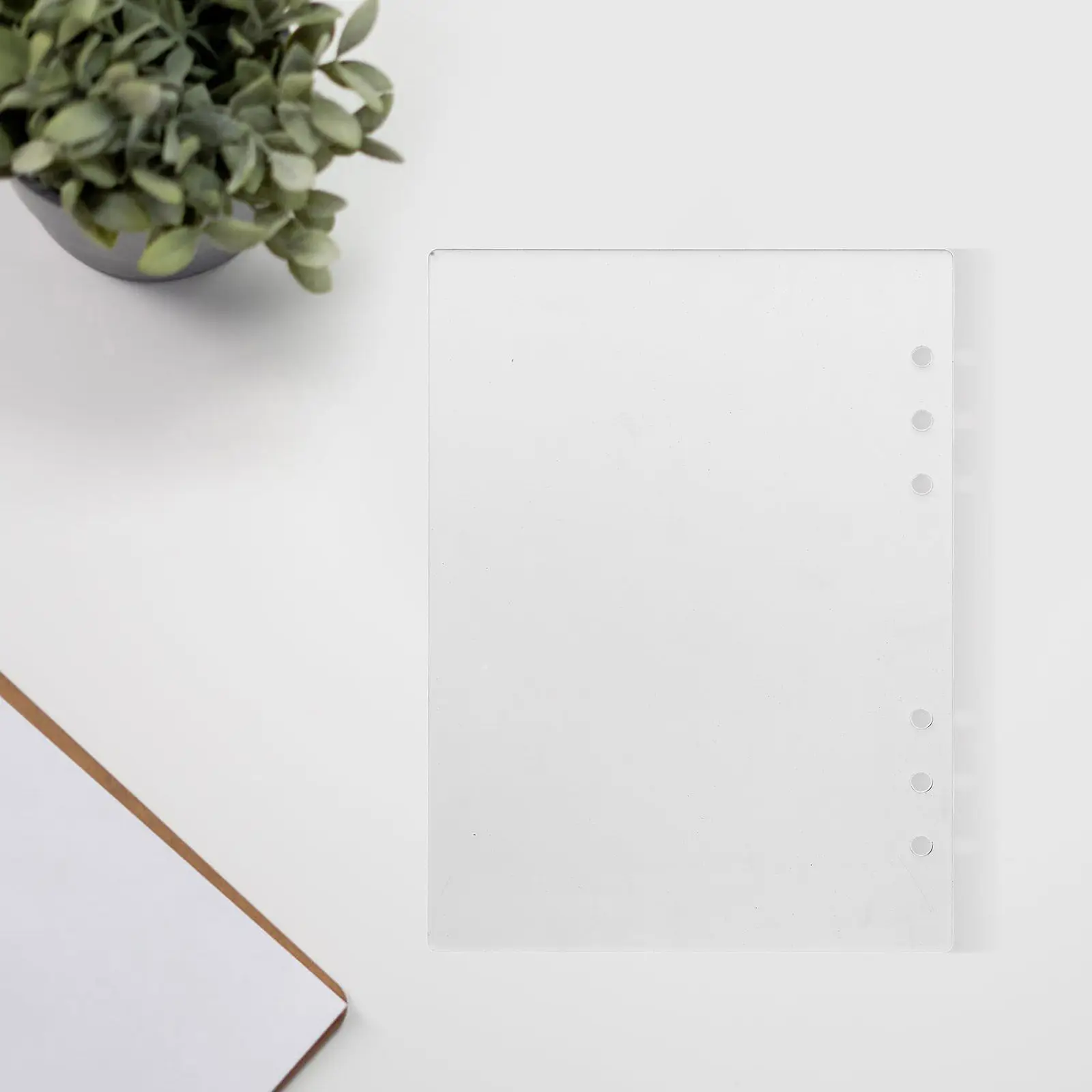 

Acrylic Binder Cover Frosted Finish Stylish Minimalist Design for Loose Leaf Notebook Planner Journal A5 Organizer Binder Cover