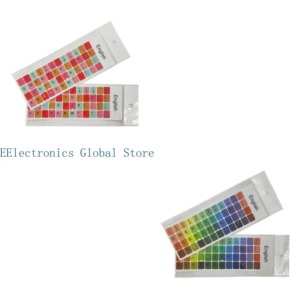 462B Quality PVC English keyboards Sticker in Various color Easy to Apply, Durability