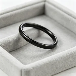 2mm Black Titanium rings for men women finger wholesale drop ship