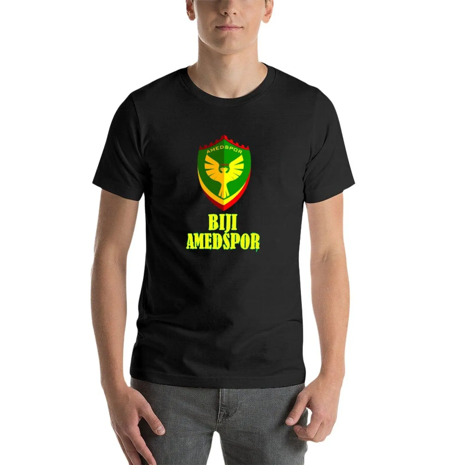 Bji Amedspor T-Shirt Douane Ontwerp Je Eigen Hippie Kleding Zweet Heren Grafische T-Shirts