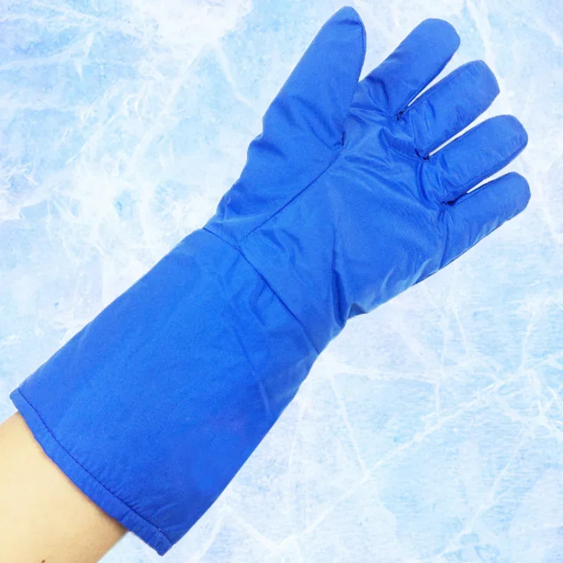 38cm Long Cryogenic Gloves Waterproof Low Temperature Resistant Liquid Nitrogen Liquid Nitrogen Gloves Protective Gloves