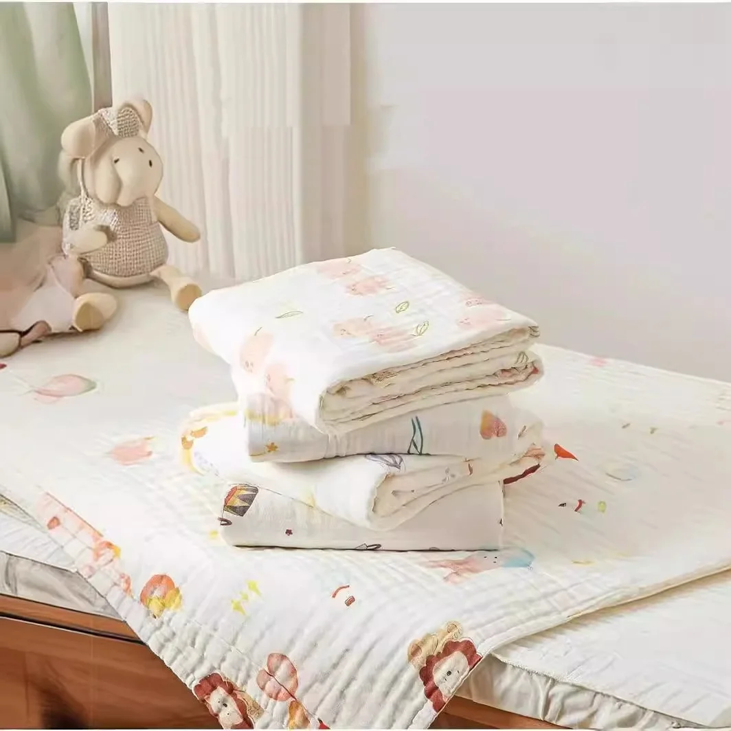 

6 Layer Muslin Baby Blanket Newborn Swaddle Blankets For Boys Girls Cotton Soft Infant Receiving Blanket Baby Wrap Crib Quilts