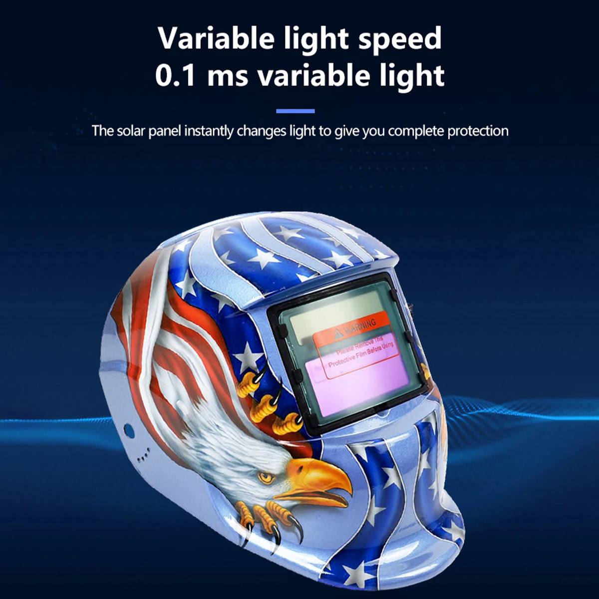 AIRAJ Welding Helmet Auto Darkening Welding Mask For TIG MIG ARC Welder Machine Large View True Color DIN9-13 93*42MM Vision view 3