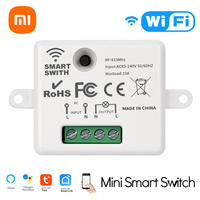 Xiaomi Wireless Wifi Smart Switch Light 433Mhz RF Wall Panel Switch App Remote Control Mini Relay Receiver 220V Home Led Light