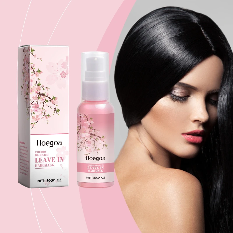

Sakura Leave-in Hair Mask, Repair Dry Hair Frizzy Smooth Shiny Refreshing and Supple Hair Mask