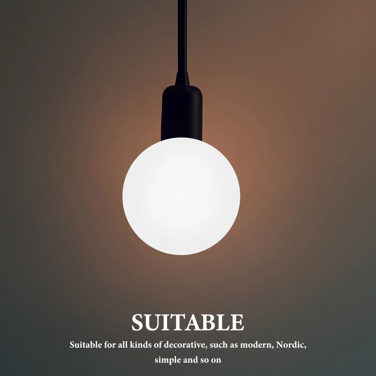 

Clear Glass Globe Pendant Lights Shade Replacement Lampshade High Transparency Refined Round Design Wall Sconce