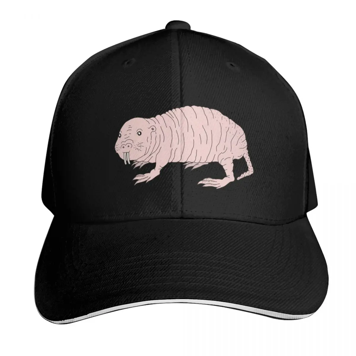 Naked Mole Rat Art Baseball Cap Snapback Flat Bill Strapback Dad Hat Six Panel Structured Crown