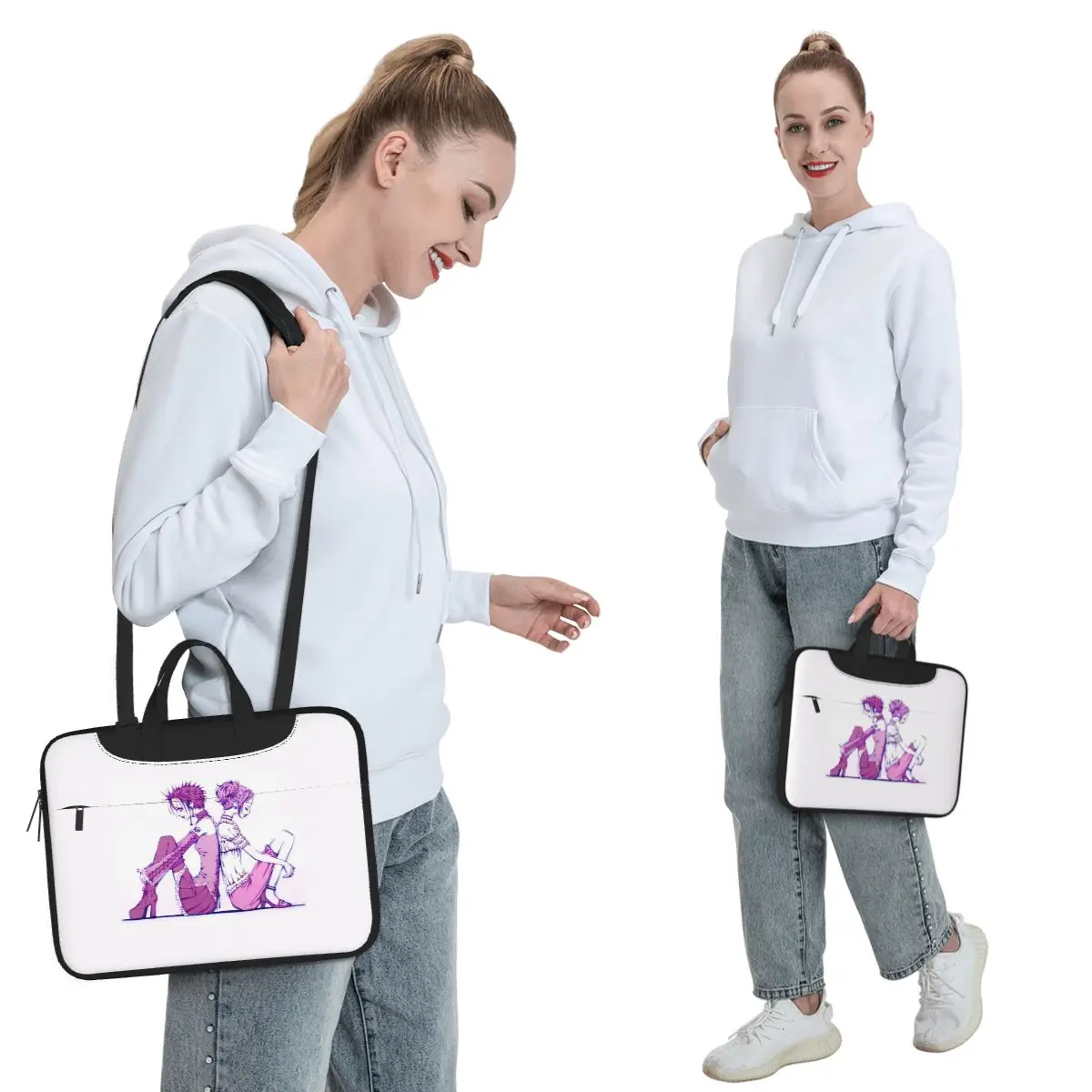 Shoujo Manga Anime Nana Crossbody Laptop Bag Case Computer Bag 13 14 15.6 Inch Notebook Pouch for Macbook Pro Lenovo