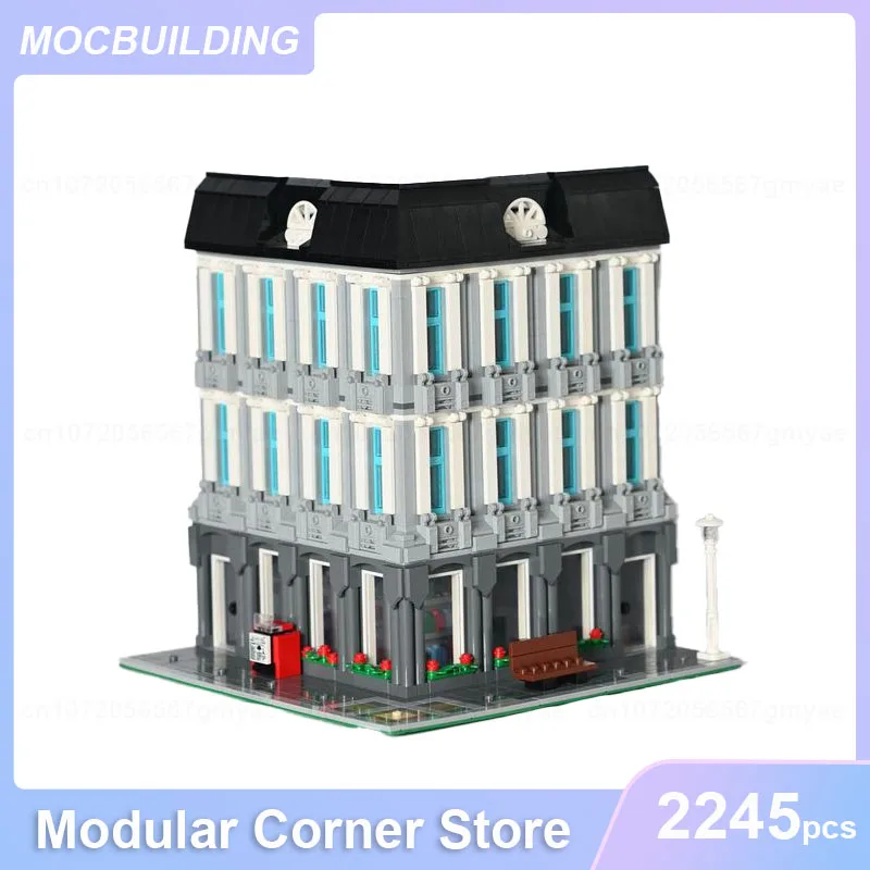 Modular Corner Store Model MOC Building Blocks DIY Assemble Bricks Architecture Display Educational Creative Toys Gifts 2245PCS