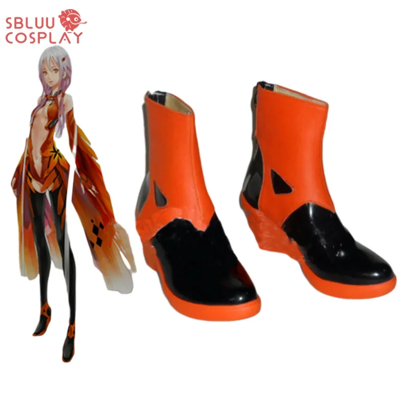 SN55SBluuCosplay Guilty Crown Cosplay Shoes Yuzuriha Inori Shoes Anime Party Boots Custom Made$5Q@1