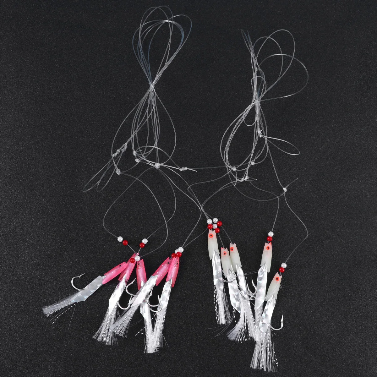 

10Pcs Simulated Fish Skin Hooks Scales Lure Bait Tackle Fishing Hooks for Bass Trout Walleye Redfish Fishing Tool