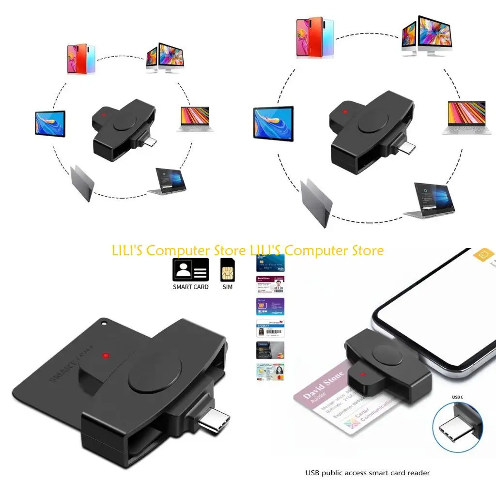 

A52B Card Reader DNIE Identity Card Card Cloner Memory Card Connector for Win7/8