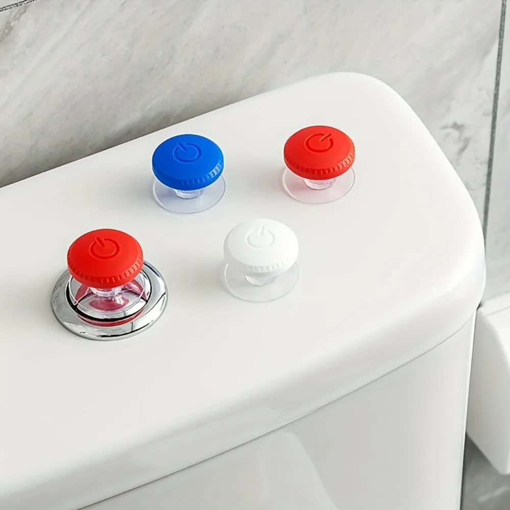 Toilet Flush Button, Attached Door Handle to Prevent Finger Breakage, Convenient for Women with Long Nails to Press Accessories