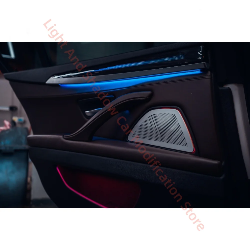 For BMW F10 Luminous Cover 8-piece set Treble Midrange Rear Surround 1:1 mold Automotive Interior Lighting Ambient Light Auto