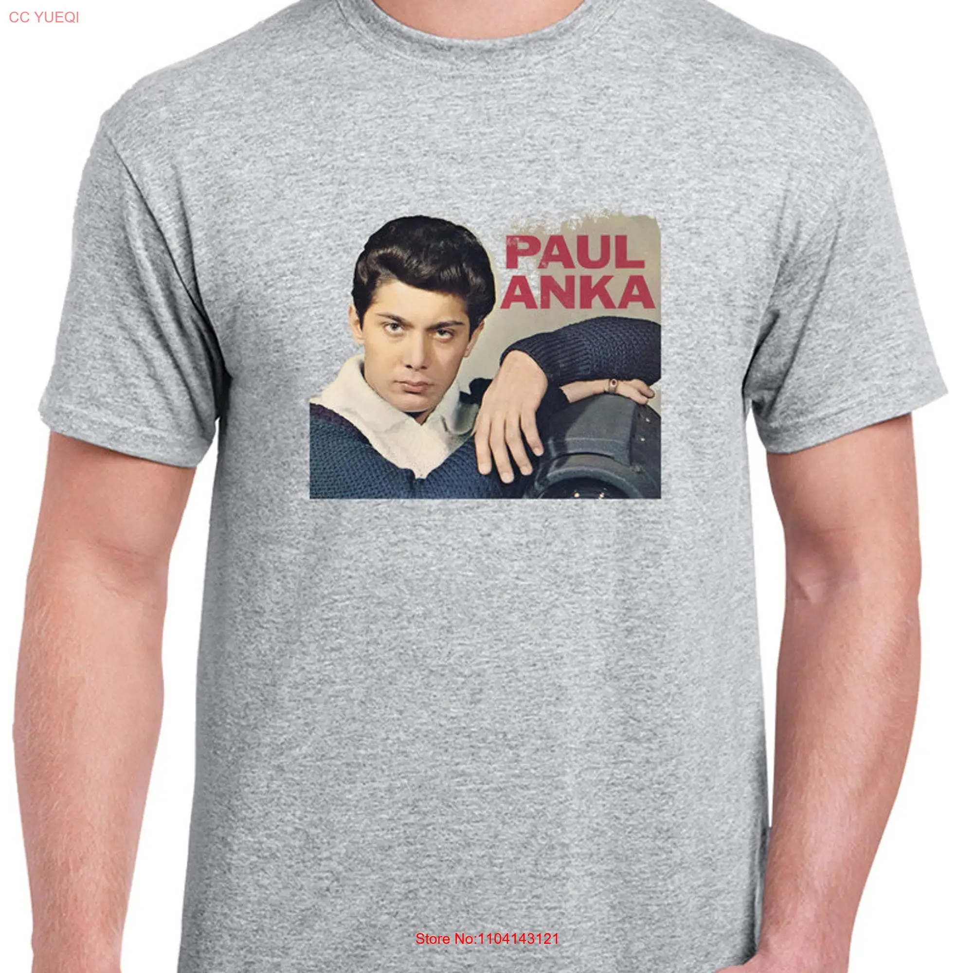 Retro Paul Anka T Shirt long or short sleeves