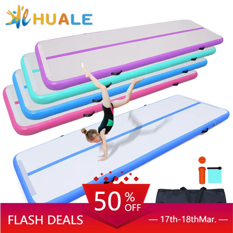 300x200x20cm Cheerleading Inflatable Air Track Mat Custom Size Color For Gymnastics Training Exercise