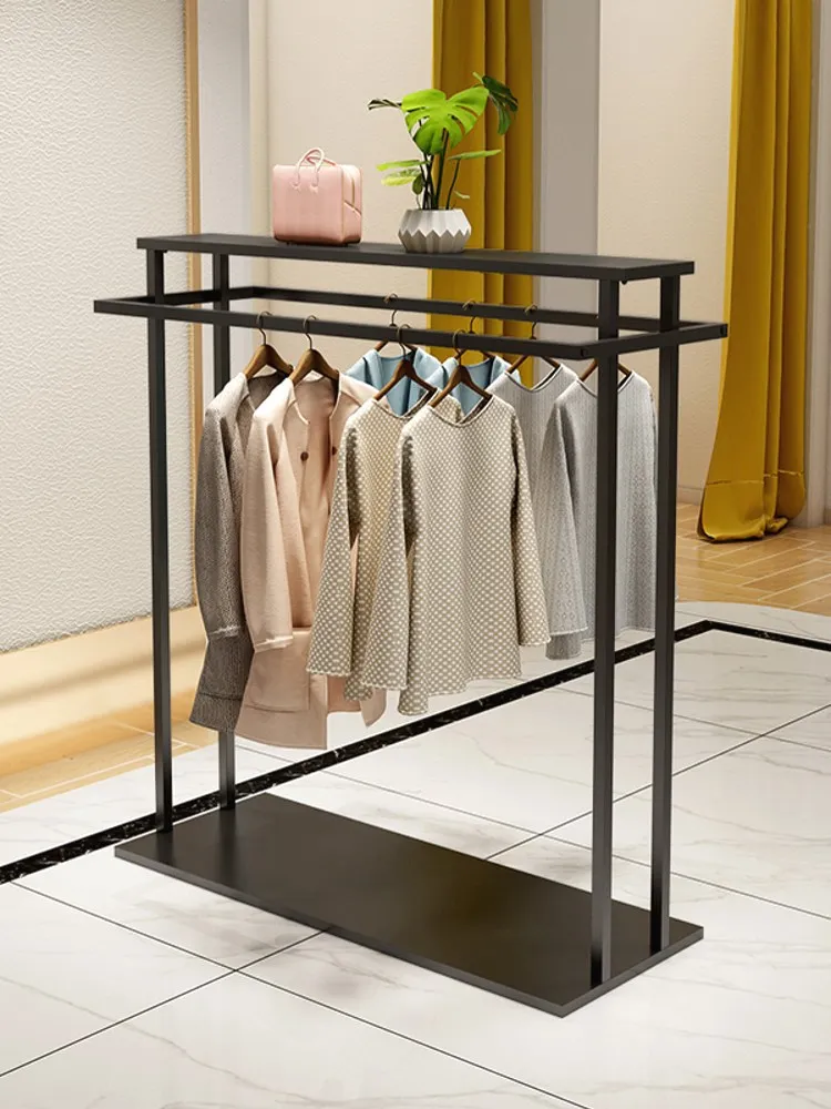 

Custom. Clothing Store Zhongdao Display Stand Floor Men's and Women's Pants Clothes Rack Shopping Mall Middle Double Row Childre